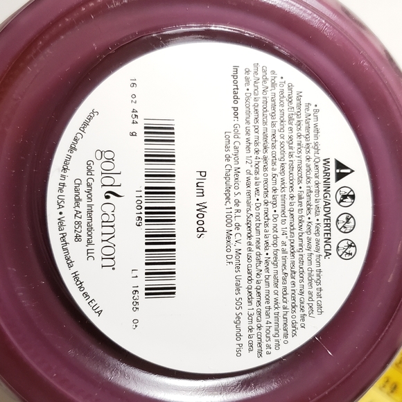 Plum Woods Candle Up To 85 Hours Burn Time 16 oz. - Picture 3 of 7